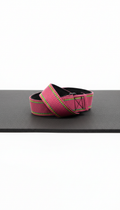 Hustle Pink Lifting Straps Contrast Stitch