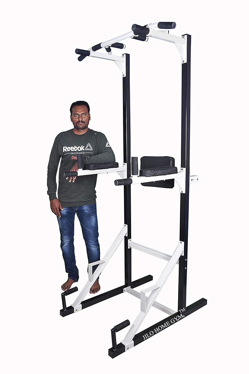 Steel Power Tower 6 (Medium, White, Black)
